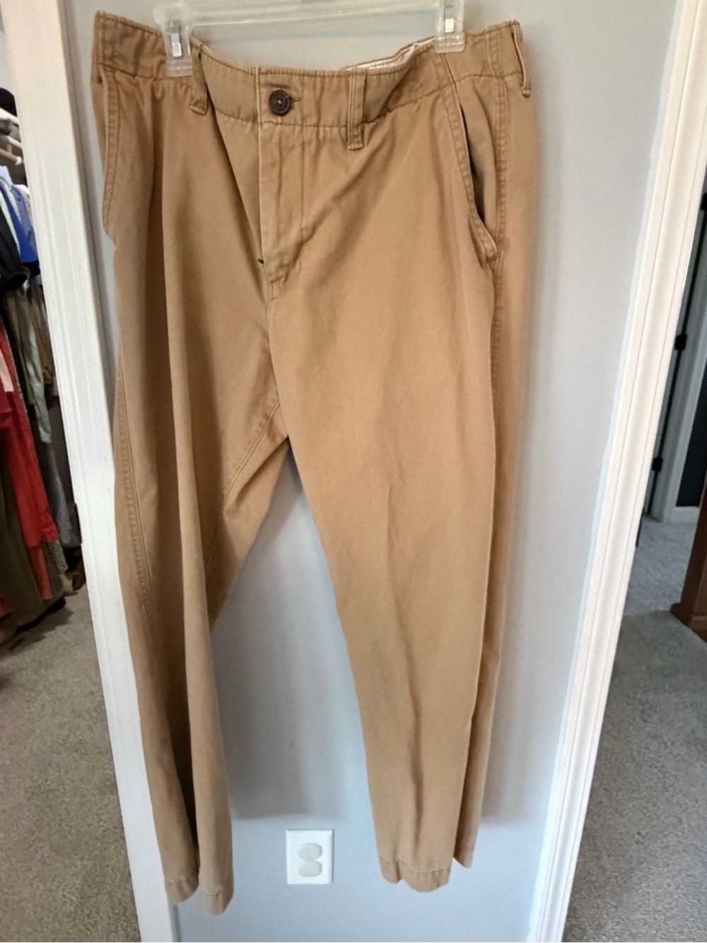 American Eagle Outfitters Men's Khaki Cotton Chinos